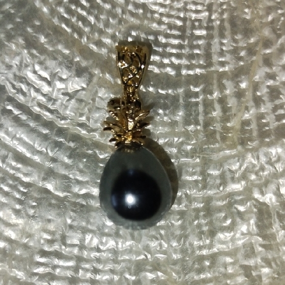 Gold and Silver Pearl Drop Necklace - Picture 3 of 5